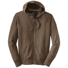 District - Young Mens Vintage French Terry Full-Zip Hoodie. DT133