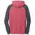 District Young Mens Lightweight Fleece Raglan Hoodie. DT196