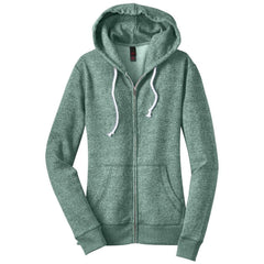 District - Juniors Marled Fleece Full-Zip Hoodie DT292