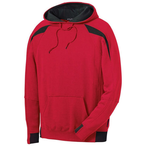 Sport-Tek Color-Spliced Pullover Hooded Sweatshirt. F266