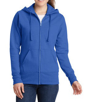 Port & Company Ladies Classic Full-Zip Hooded Sweatshirt. LPC78ZH