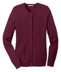 Port Authority Ladies Value Jewel-Neck Cardigan. LSW304