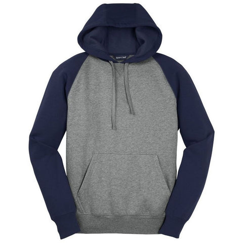 Sport-Tek Raglan Colorblock Pullover Hooded Sweatshirt. ST267