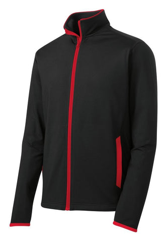 Sport-Tek Sport-Wick Stretch Contrast Full-Zip Jacket. ST853