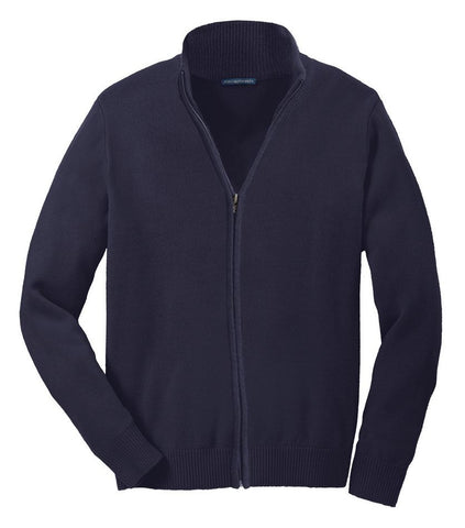 Port Authority Value Full-Zip Mock Neck Sweater. SW303